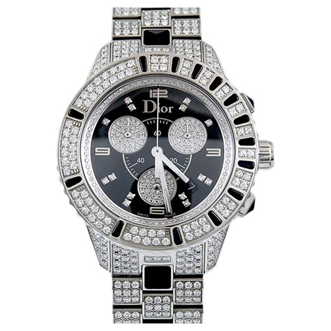 cristien dior hand watch gold|dior diamond bezel watch.